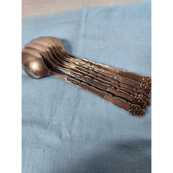 EKCO Eterna Mary Ellen Stainless Teaspoons Set of 7 Vtg Flatware Replacement - Picture 3 of 4
